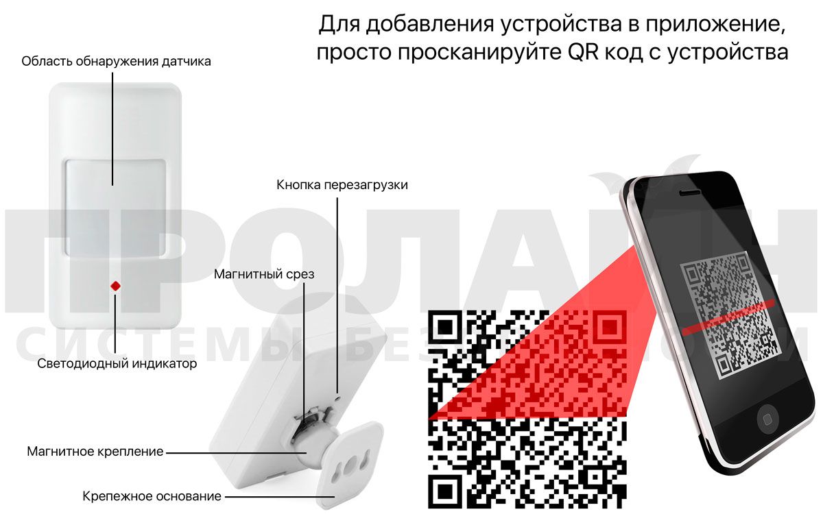 Беспроводной датчик движения Dinsafer MatiGard™ DHW01O купить в  интернет-магазине, цена, отзывы, характеристики. Беспроводной датчик  движения Dinsafer MatiGard™ DHW01O