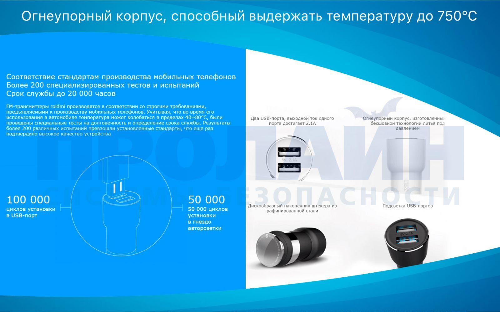 Адаптер питания 2xUSB от прикуривателя Xiaomi ROIDMI BFQ01RM купить в  интернет-магазине, цена, отзывы, характеристики. Адаптер питания 2xUSB от  прикуривателя Xiaomi ROIDMI BFQ01RM